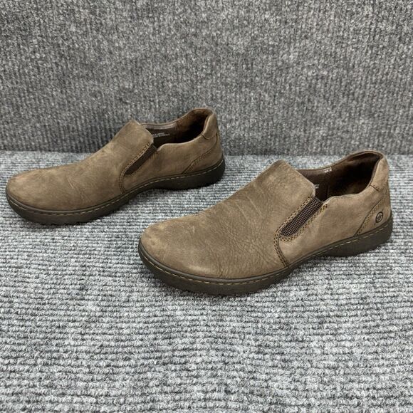 Born DryZ Phoebe Slip On Loafers Shoes Womens 9.5 Brown Taupe Leather W22524 - Picture 2 of 11